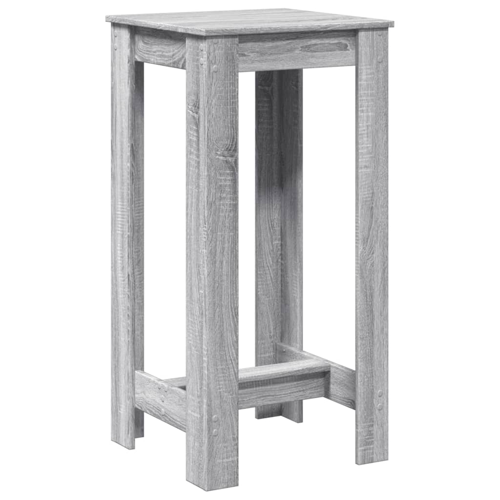 Barski stol siva boja hrasta 51x50x103,5 cm konstruirano drvo