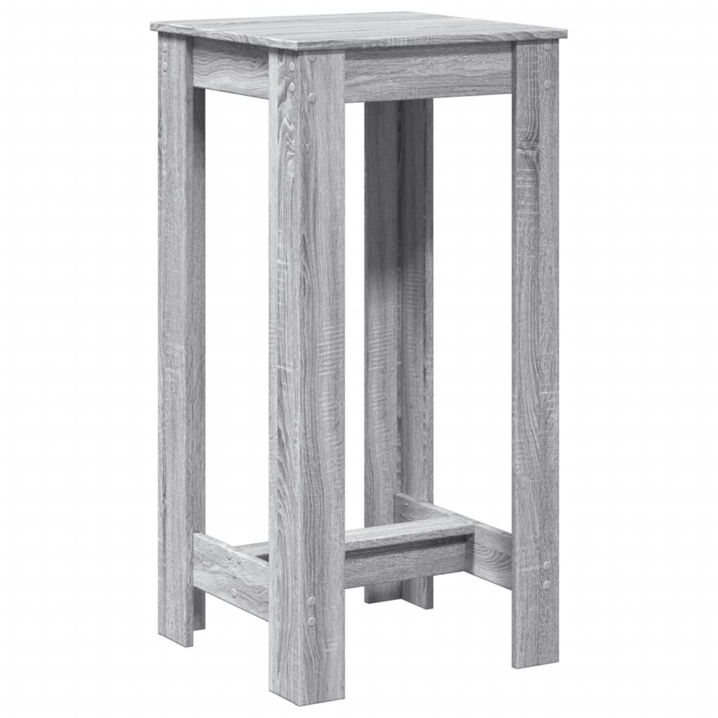Barski stol siva boja hrasta 51x50x103,5 cm konstruirano drvo