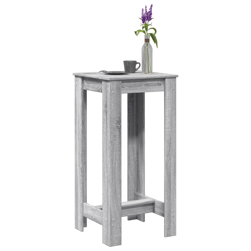 Barski stol siva boja hrasta 51x50x103,5 cm konstruirano drvo