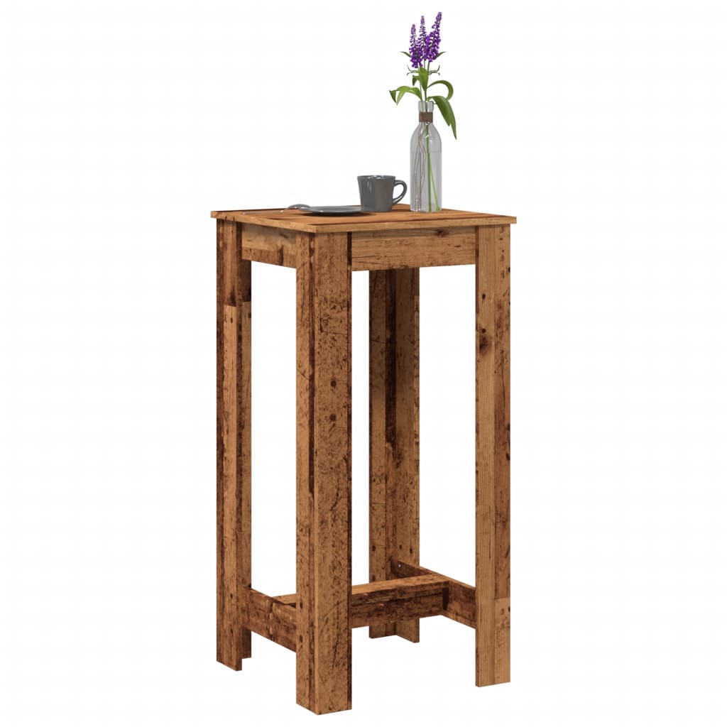 Barski stol boja staro drvo 51x50x103,5cm od konstruiranog drva