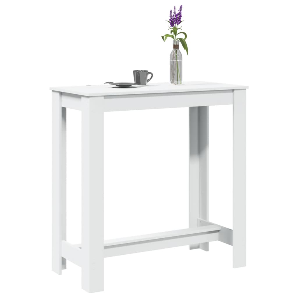 Barski stol bijeli 102 x 50 x 103,5 cm konstruirano drvo