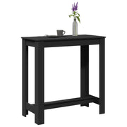 Barski stol crni 102 x 50 x 103,5 cm od konstruiranog drva