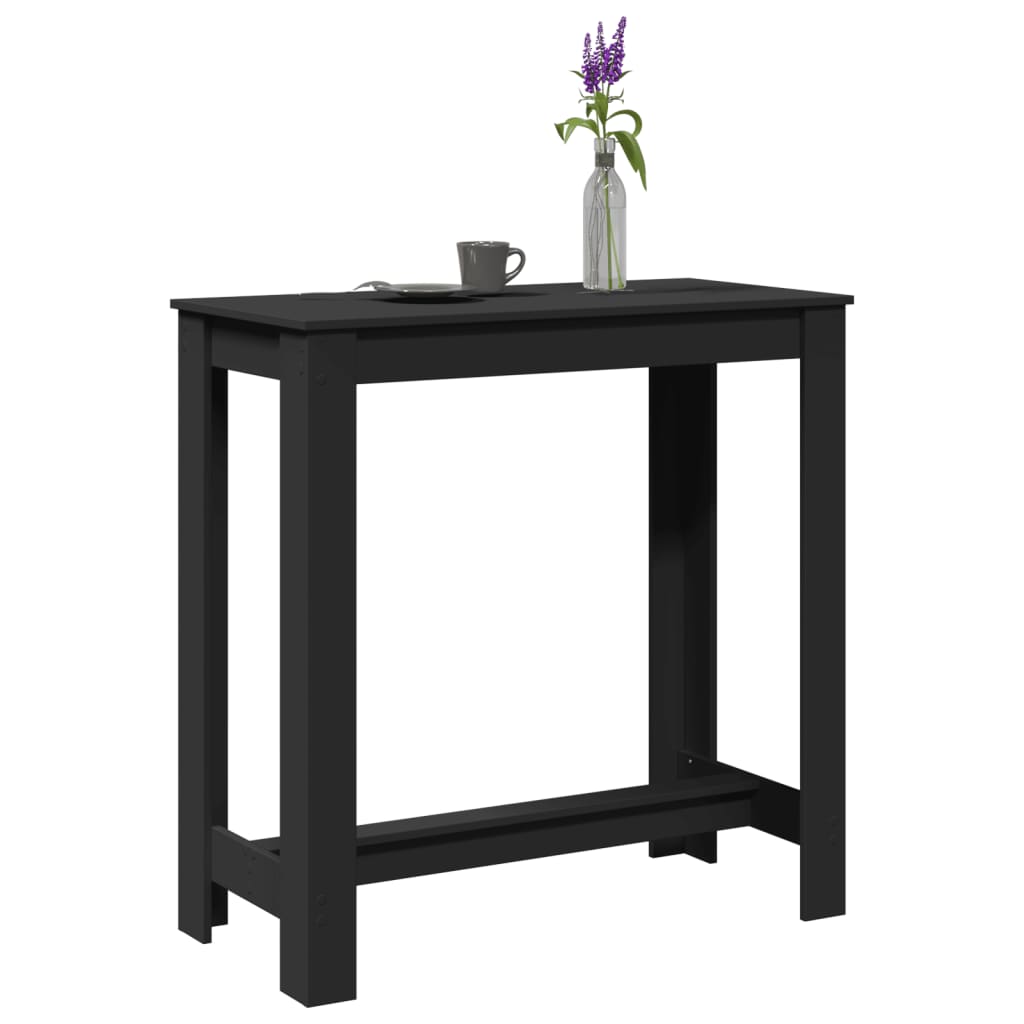 Barski stol crni 102 x 50 x 103,5 cm od konstruiranog drva