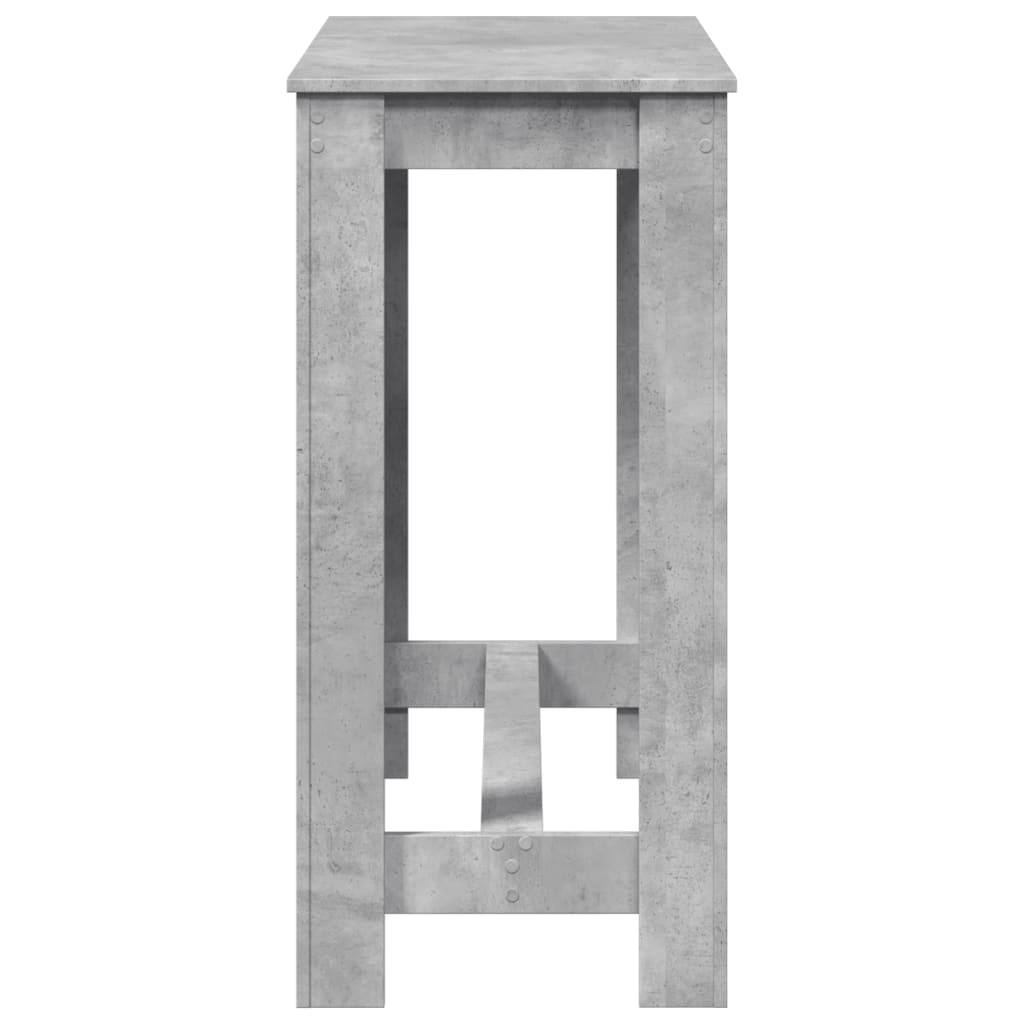 Barski stol boja betona 102 x 50 x 103,5 cm konstruirano drvo