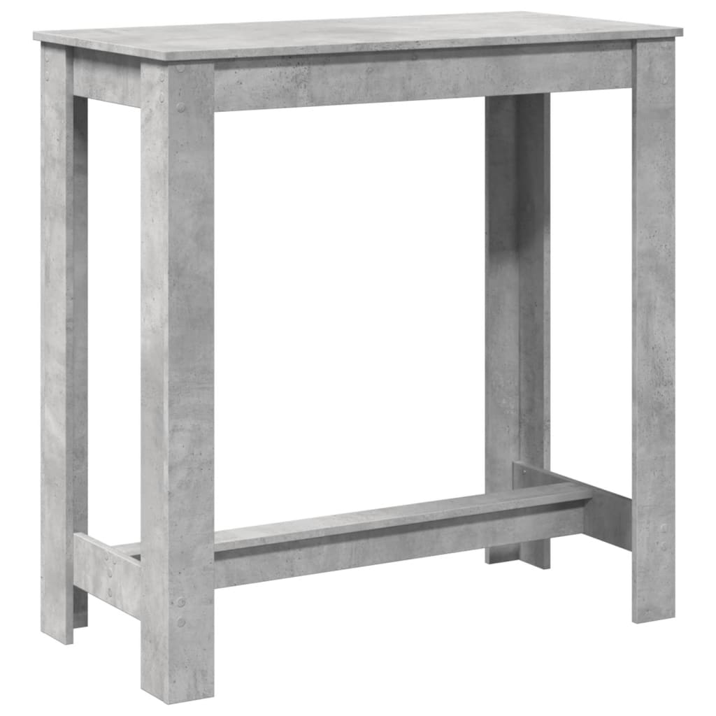 Barski stol boja betona 102 x 50 x 103,5 cm konstruirano drvo