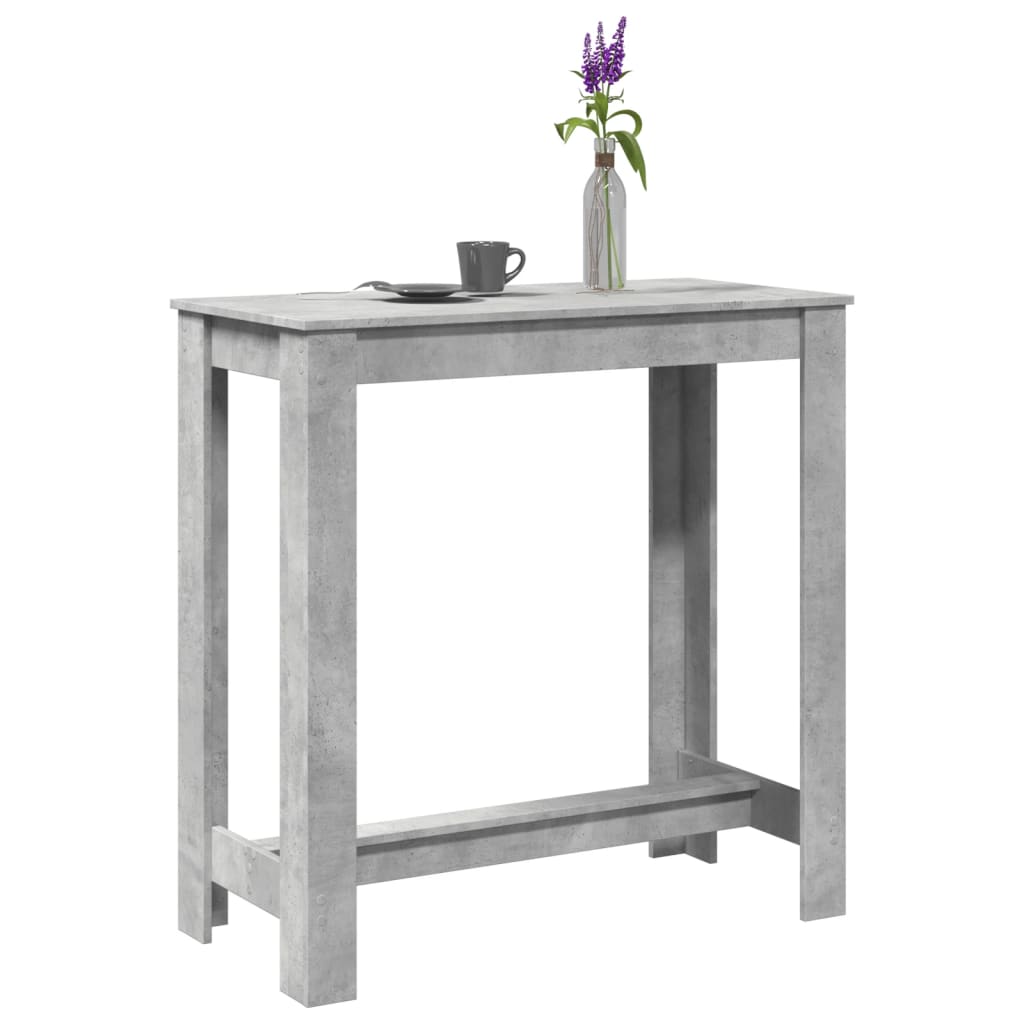 Barski stol boja betona 102 x 50 x 103,5 cm konstruirano drvo