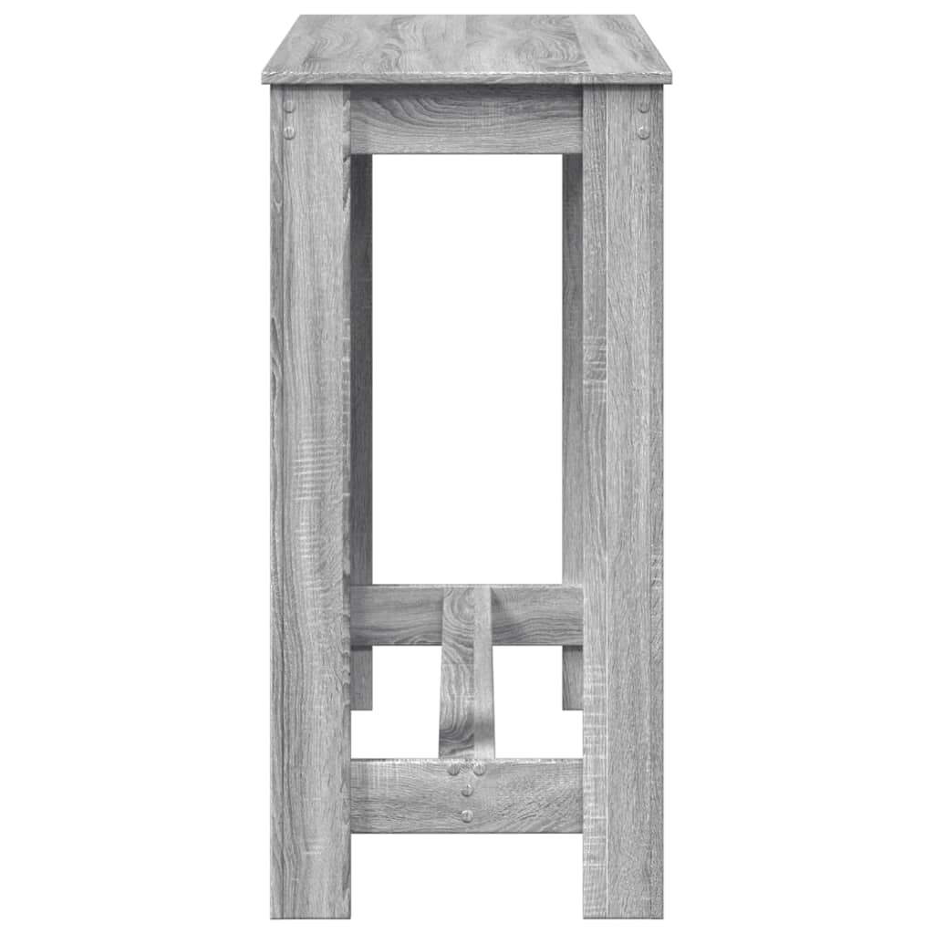 Barski stol sivi 102 x 50 x 103,5 cm od konstruiranog drva