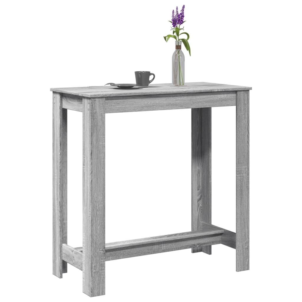 Barski stol sivi 102 x 50 x 103,5 cm od konstruiranog drva