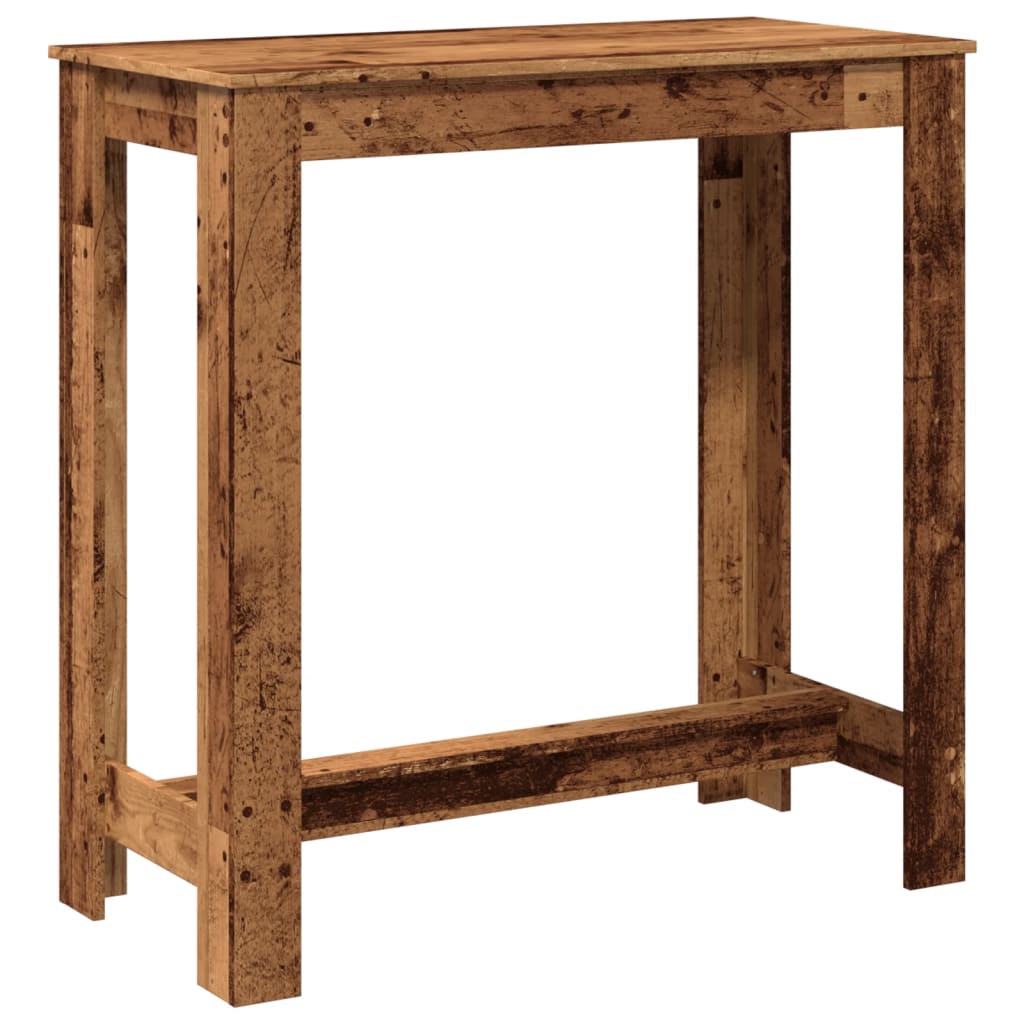 Barski stol boja starog drva 102x50x103,5 cm konstruirano drvo
