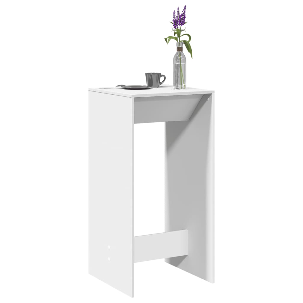 Barski stol bijeli 51 x 50 x 103,5 cm od konstruiranog drva
