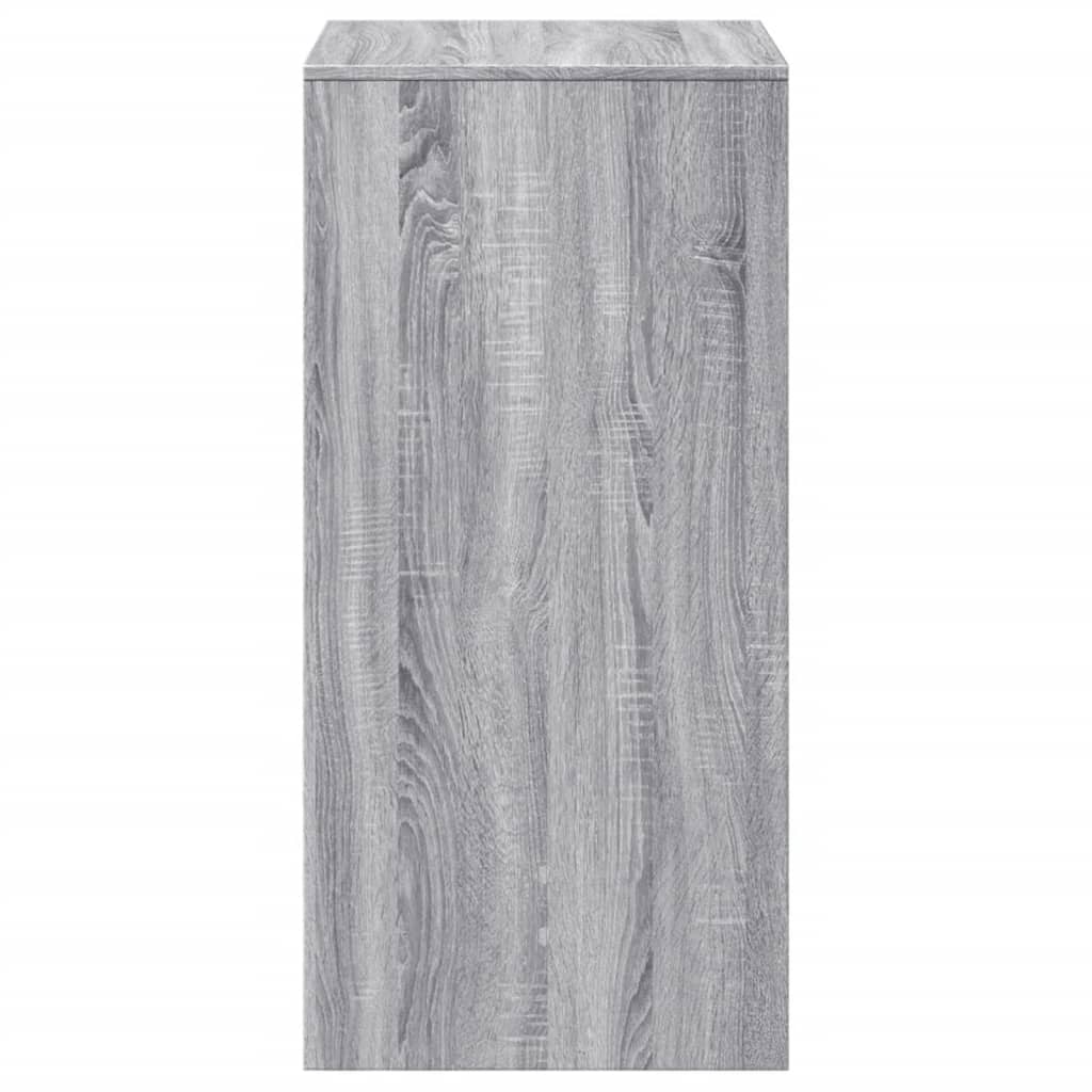Barski stol siva boja hrasta 51x50x103,5 cm konstruirano drvo