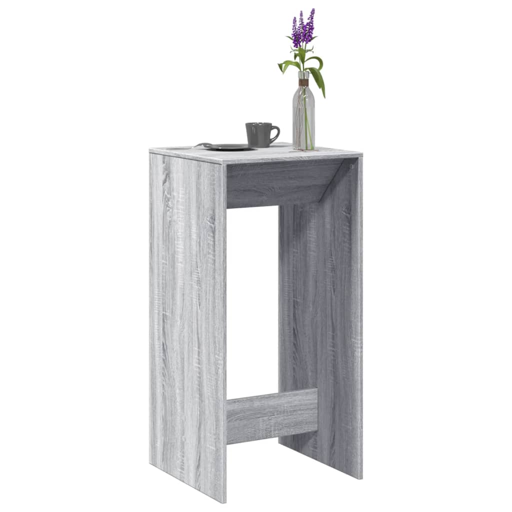 Barski stol siva boja hrasta 51x50x103,5 cm konstruirano drvo