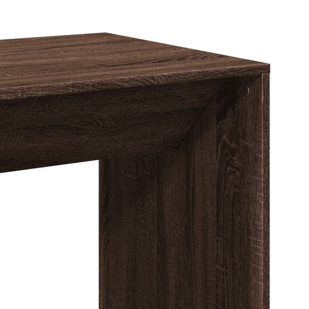Barski stol smeđa boja hrasta 51x50x103,5 cm konstruirano drvo