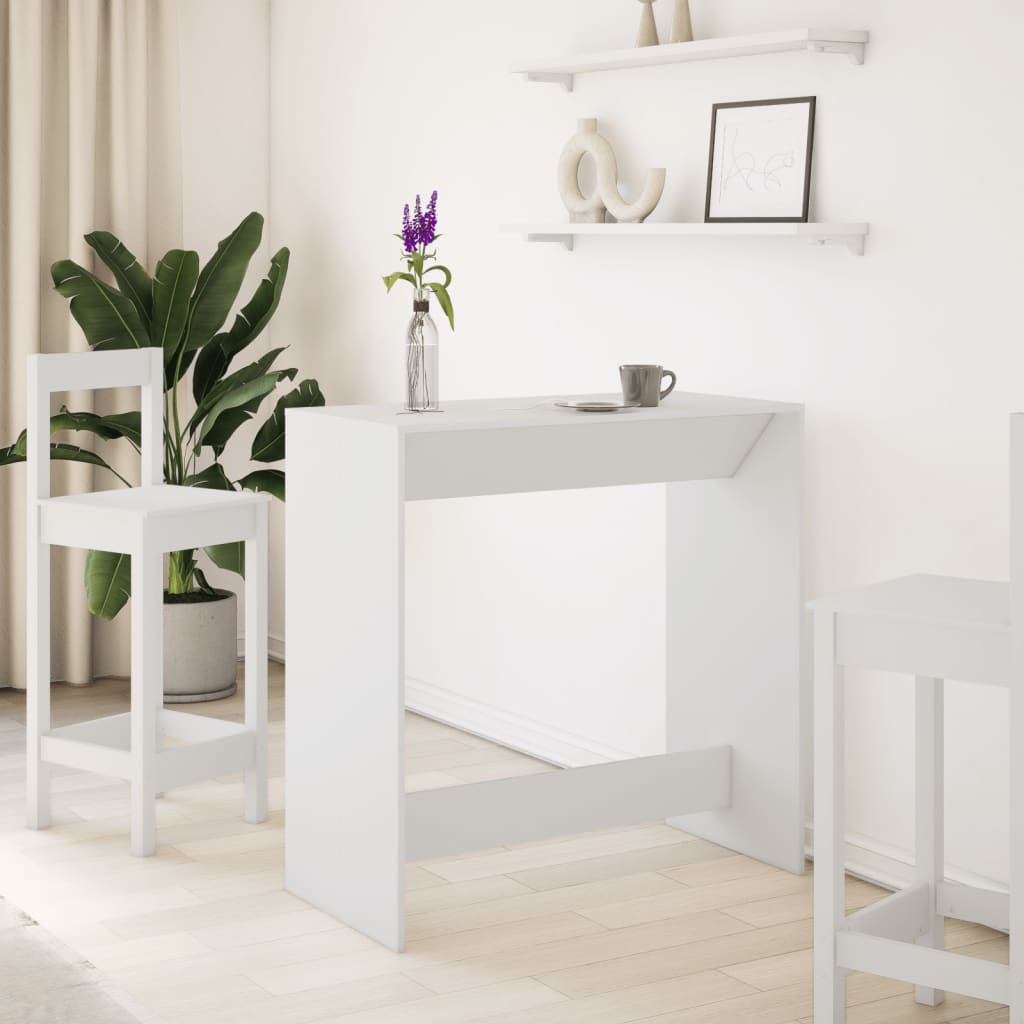 Barski stol bijeli 102 x 50 x 103,5 cm konstruirano drvo