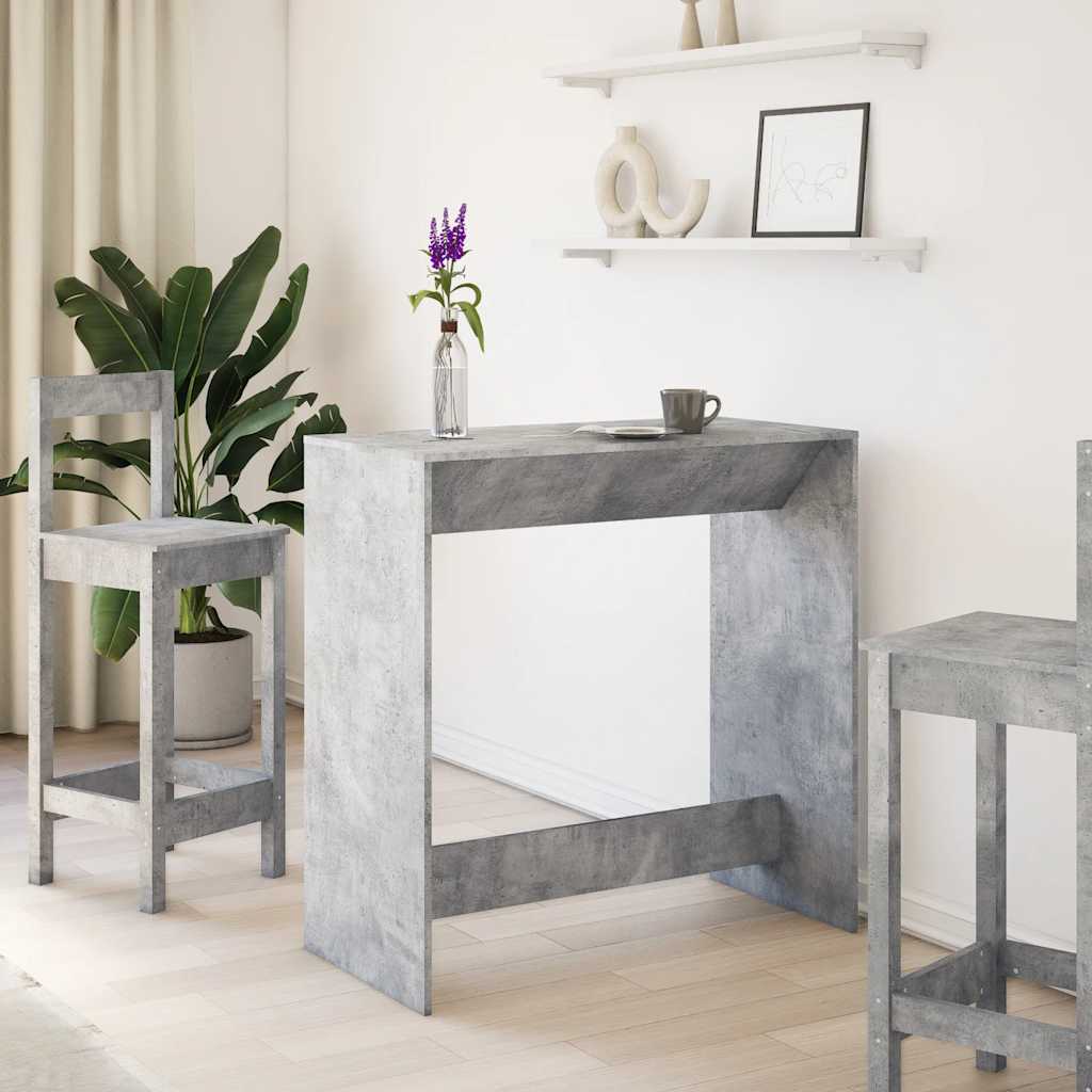 Barski stol boja betona 102 x 50 x 103,5 cm konstruirano drvo