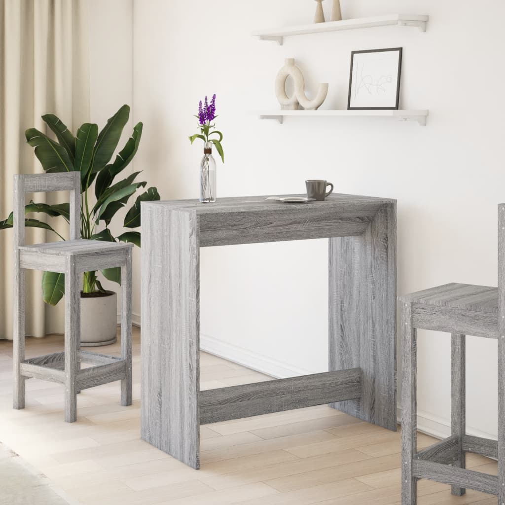 Barski stol sivi 102 x 50 x 103,5 cm od konstruiranog drva