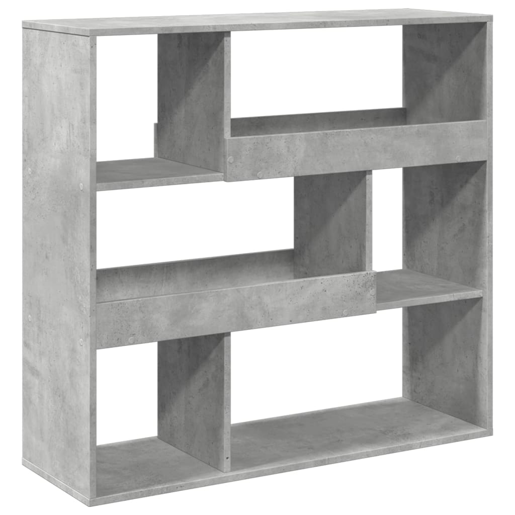 Ormarić za knjige / sobna pregrada boja betona 100x33x94,5 cm