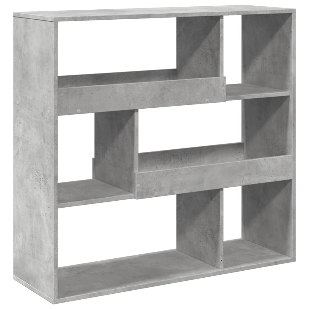 Ormarić za knjige / sobna pregrada boja betona 100x33x94,5 cm
