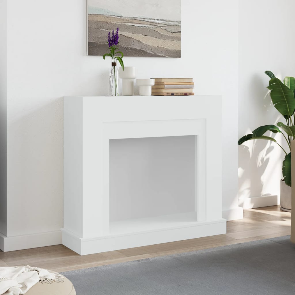 Okvir za kamin bijeli 100 x 30 x 87,5 cm od konstruiranog drva