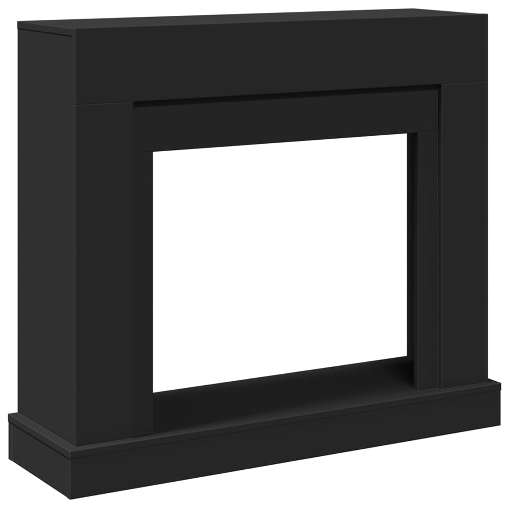 Okvir za kamin crni 100 x 30 x 87,5 cm od konstruiranog drva