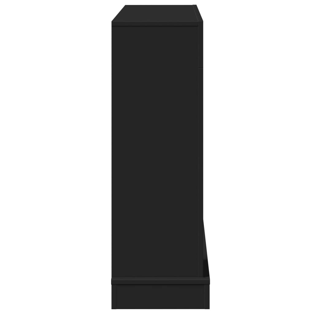 Okvir za kamin crni 100 x 30 x 87,5 cm od konstruiranog drva