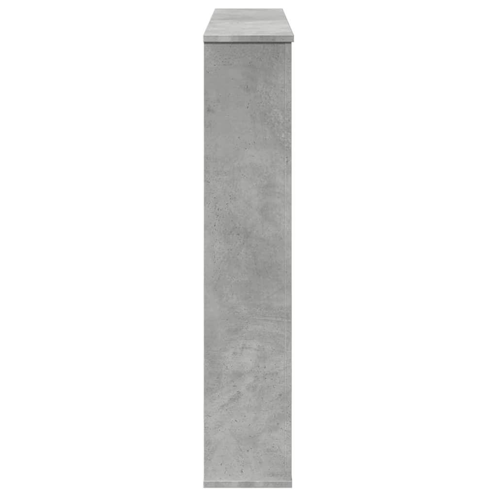 Okvir za kamin boja betona 100x20x100 cm od konstruiranog drva