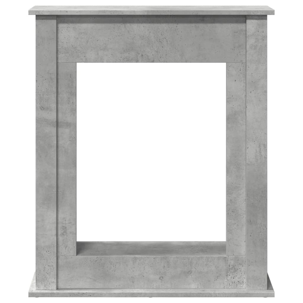 Okvir za kamin boja betona 75x20x87,5 cm od konstruiranog drva
