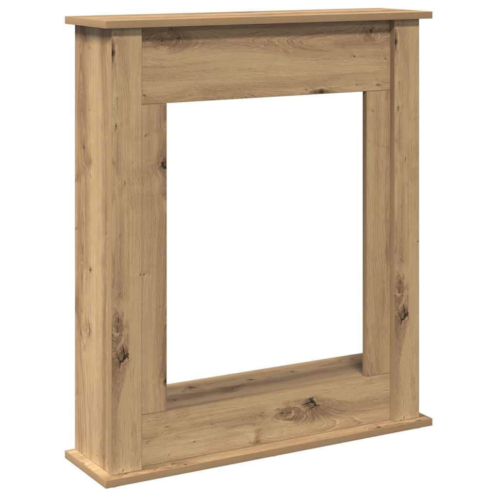 Okvir za kamin boja hrasta 75x20x87,5 cm od konstruiranog drva