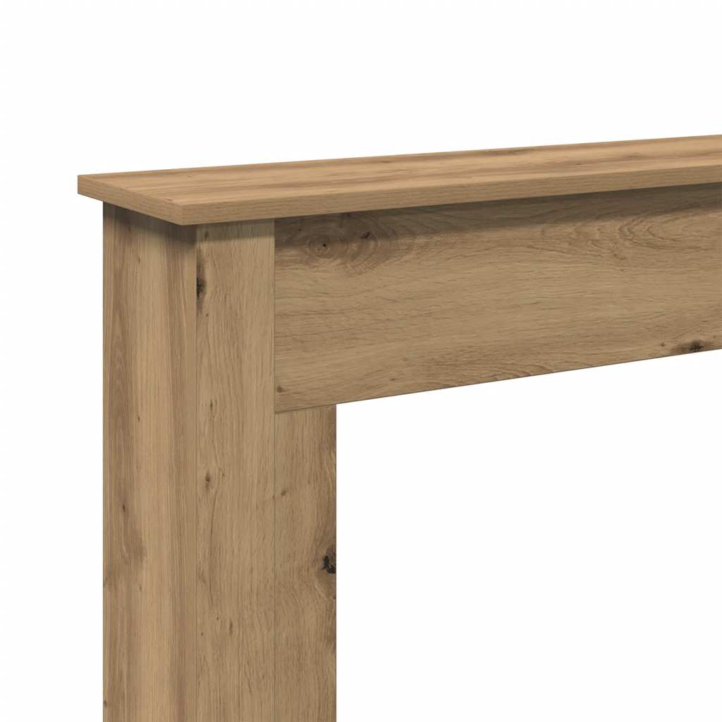 Okvir za kamin boja hrasta 75x20x87,5 cm od konstruiranog drva