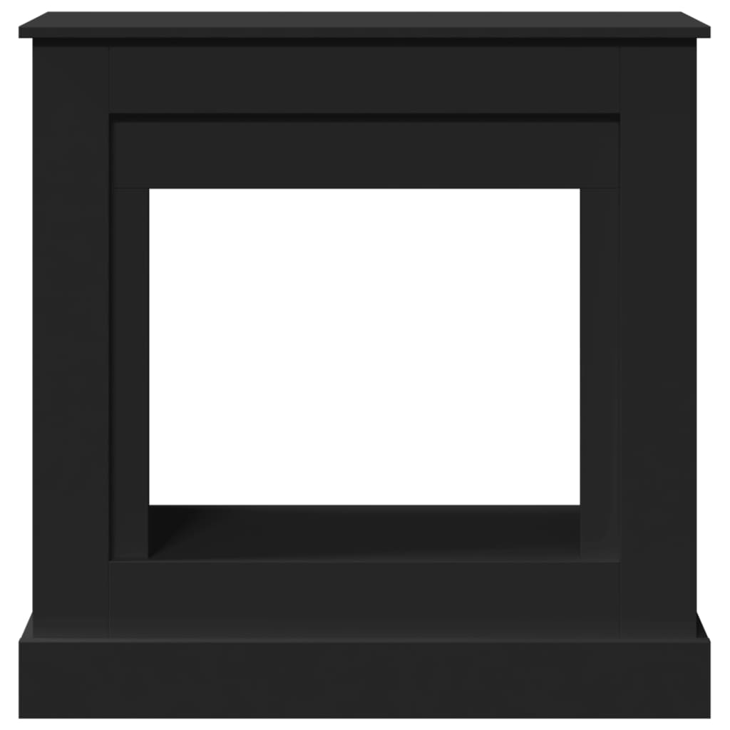 Okvir za kamin crni 90 x 30 x 90 cm od konstruiranog drva