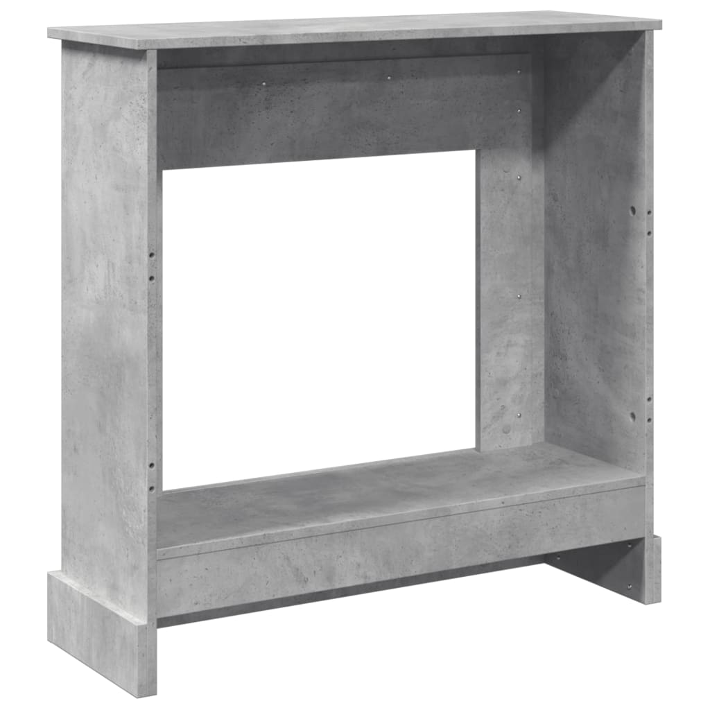 Okvir za kamin boja betona 90x30x90 cm od konstruiranog drva