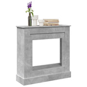 Okvir za kamin boja betona 90x30x90 cm od konstruiranog drva