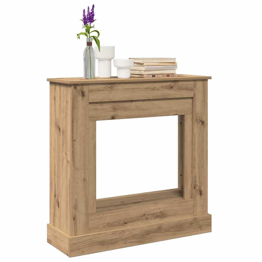 Okvir za kamin boja hrasta 90x30x90 cm od konstruiranog drva
