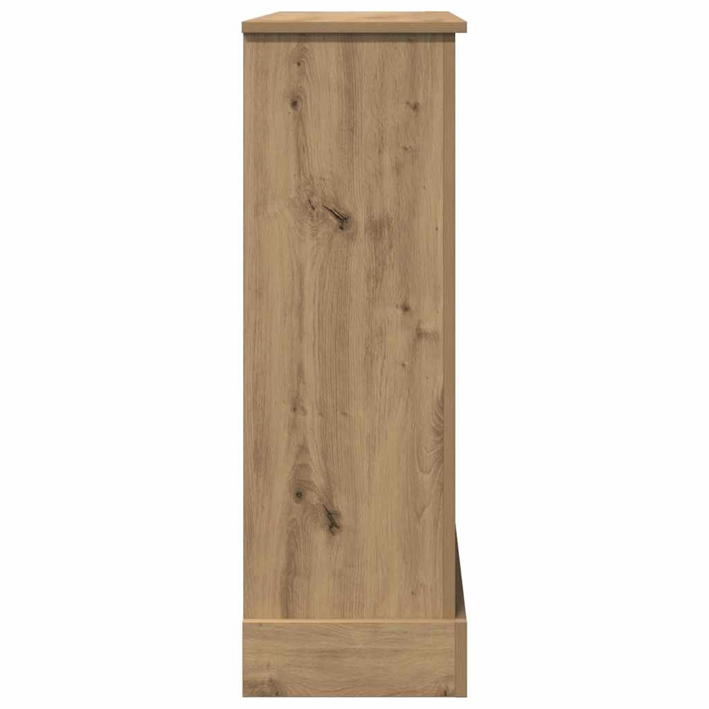 Okvir za kamin boja hrasta 90x30x90 cm od konstruiranog drva