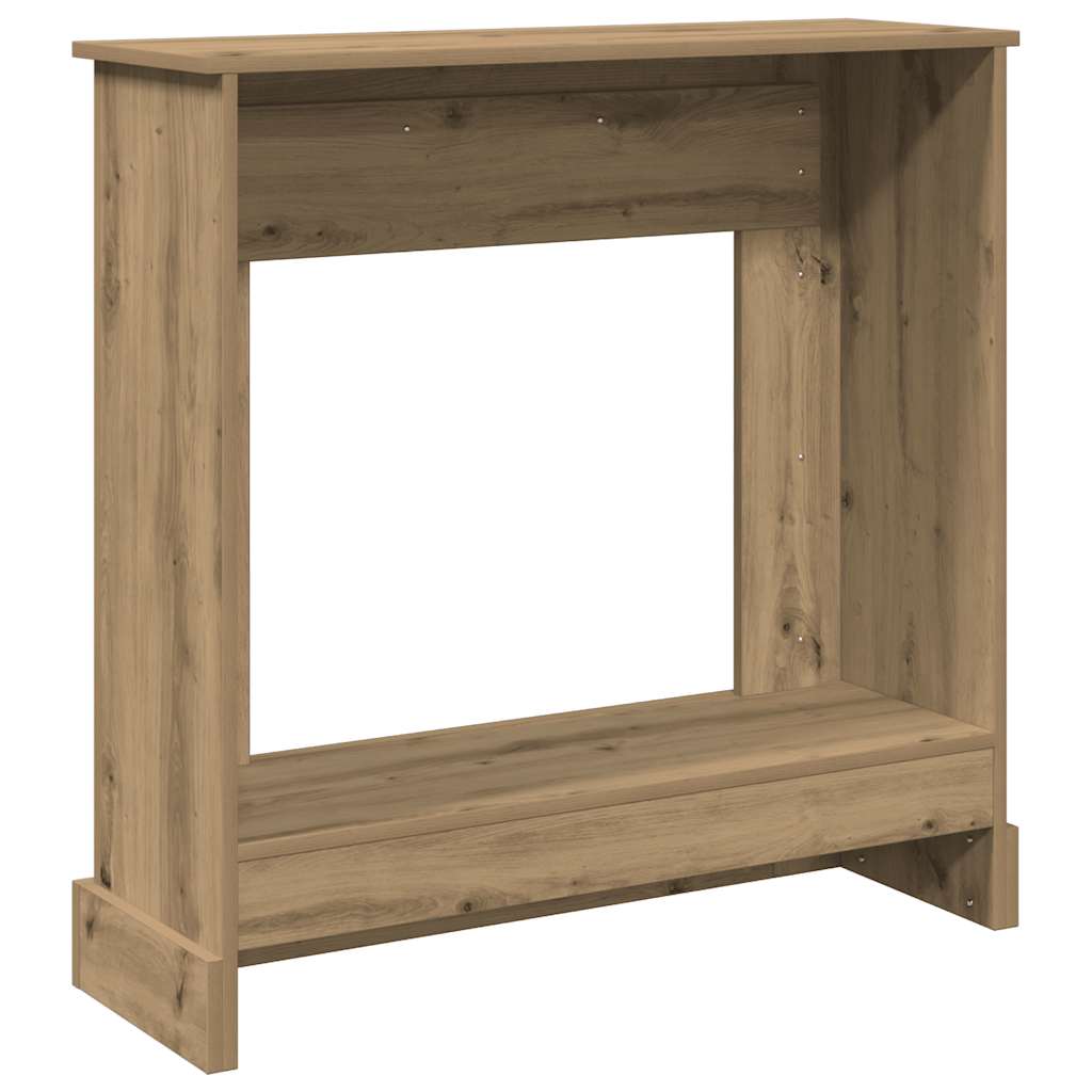 Okvir za kamin boja hrasta 90x30x90 cm od konstruiranog drva