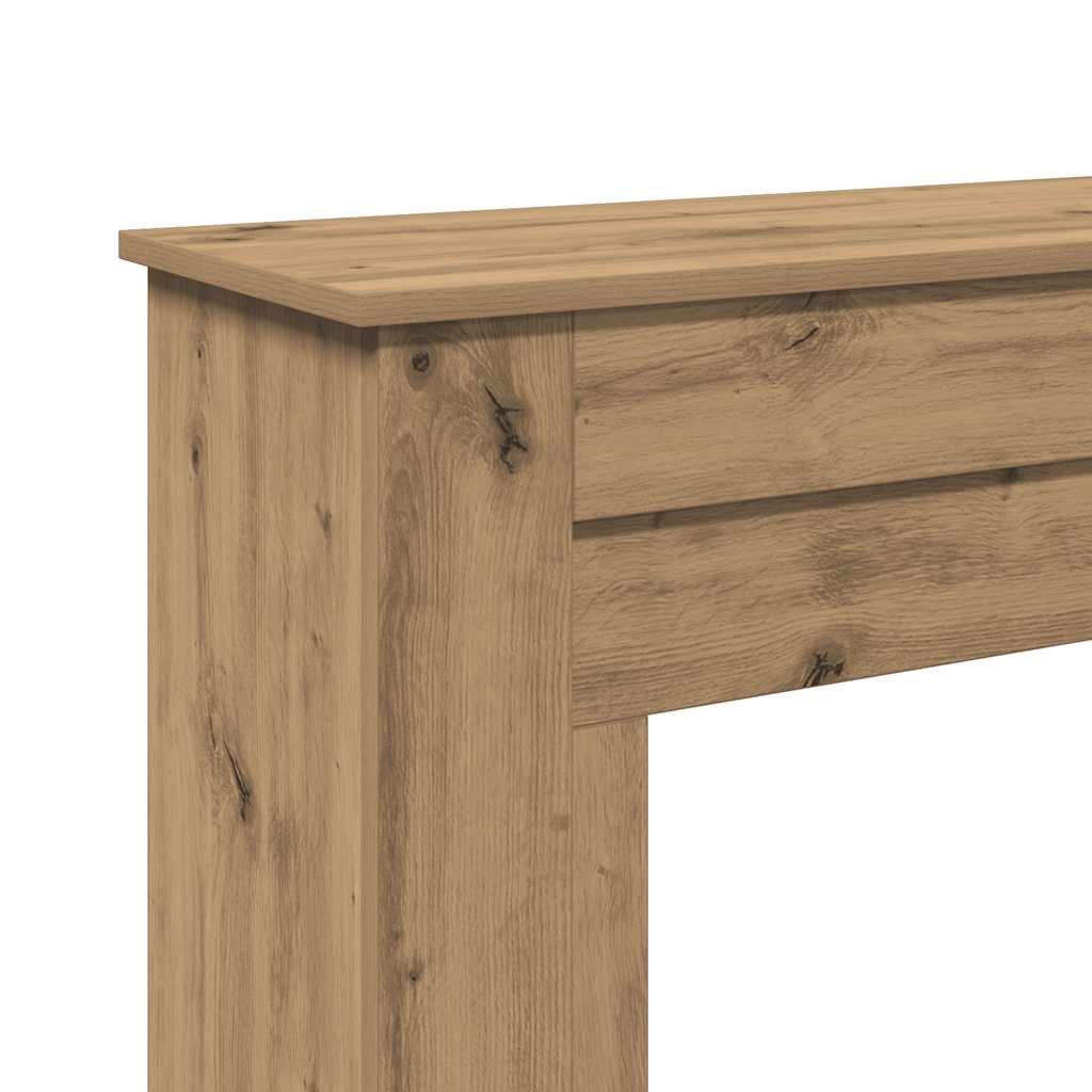 Okvir za kamin boja hrasta 90x30x90 cm od konstruiranog drva