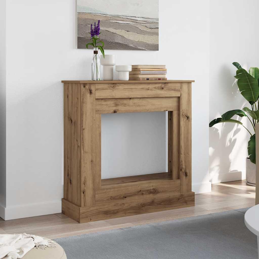 Okvir za kamin boja hrasta 90x30x90 cm od konstruiranog drva