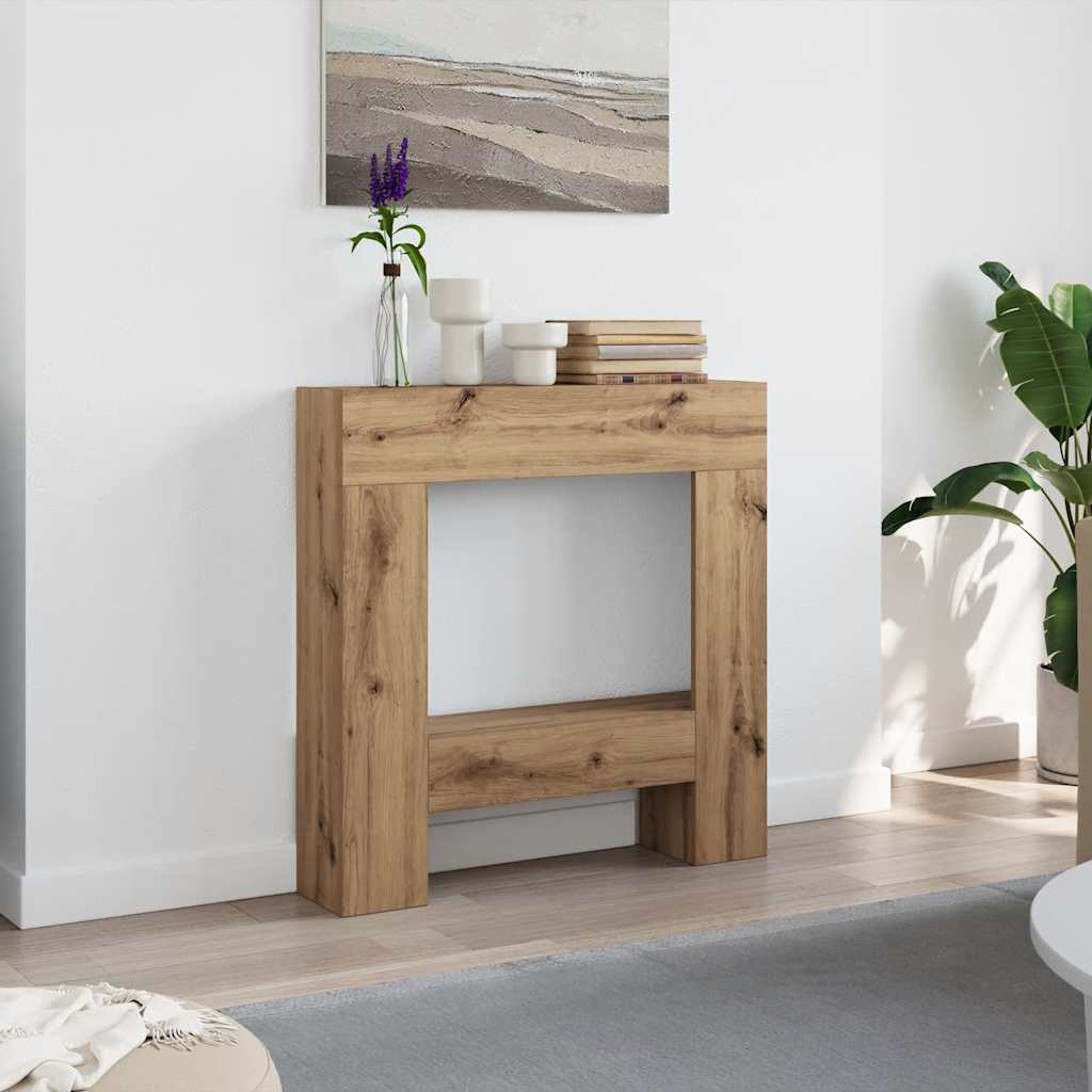 Okvir za kamin boja hrasta 81x18x82 cm od konstruiranog drva