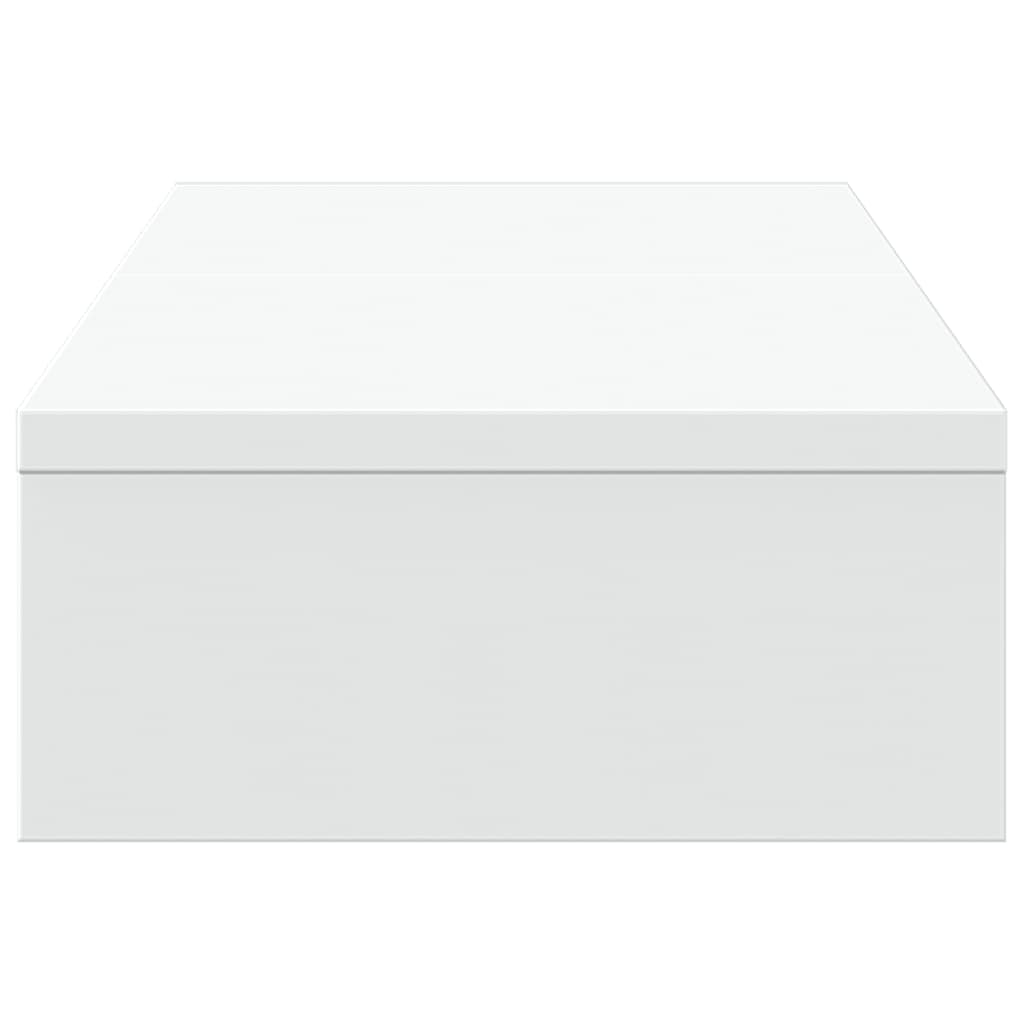 Stalak za monitor podesivi bijeli 60 x 24 x 10,5 cm drveni