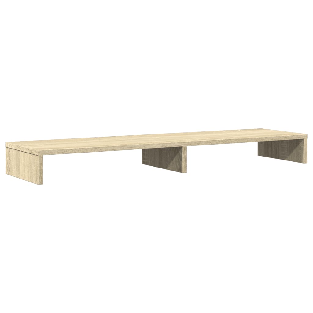 Stalak za monitor boja hrasta 100x27x10 cm konstruirano drvo