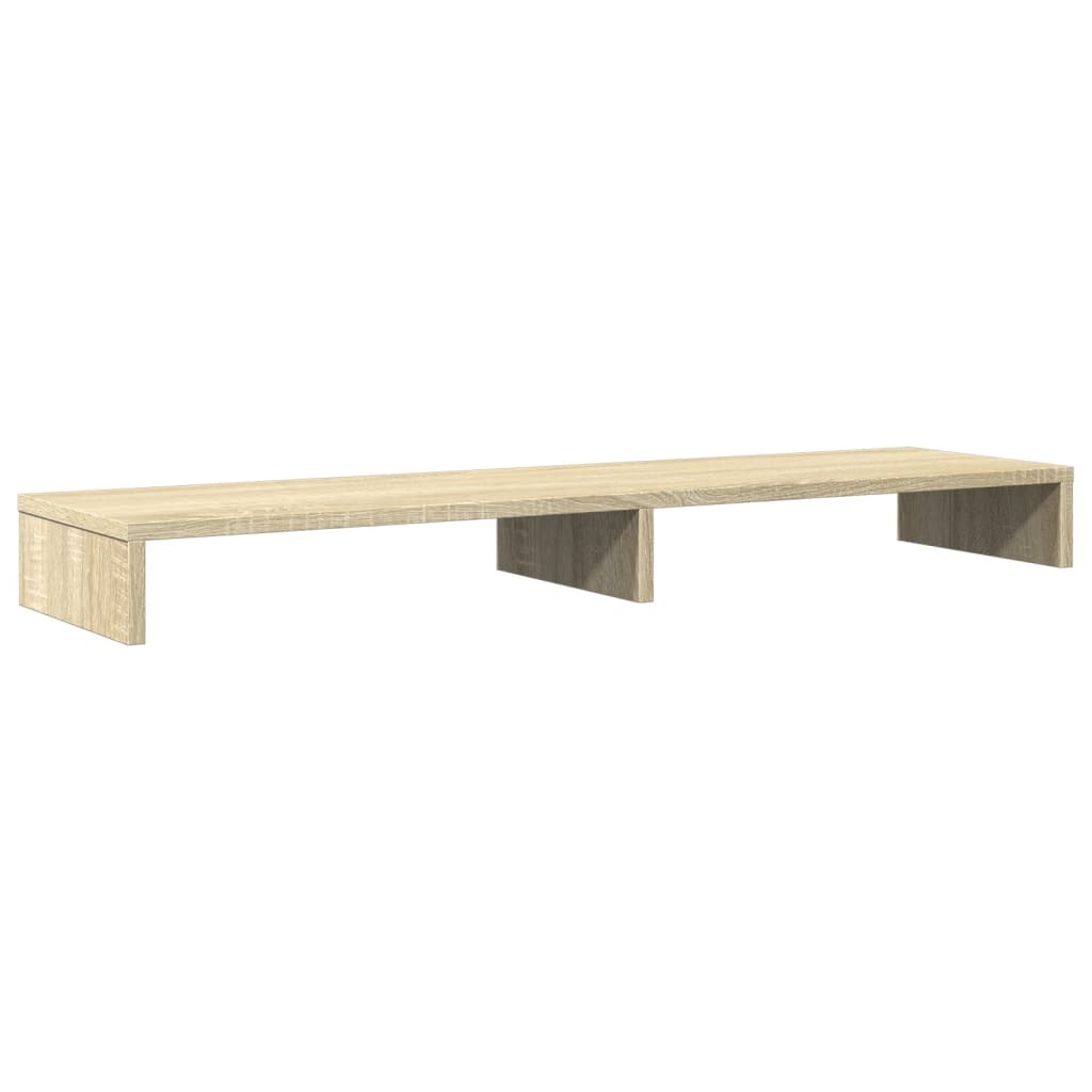 Stalak za monitor boja hrasta 100x27x10 cm konstruirano drvo