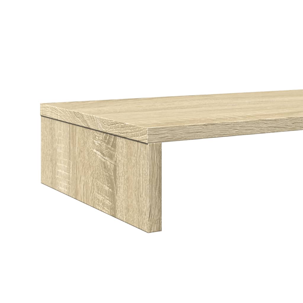 Stalak za monitor boja hrasta 100x27x10 cm konstruirano drvo