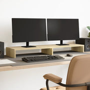 Stalak za monitor boja hrasta 100x27x10 cm konstruirano drvo