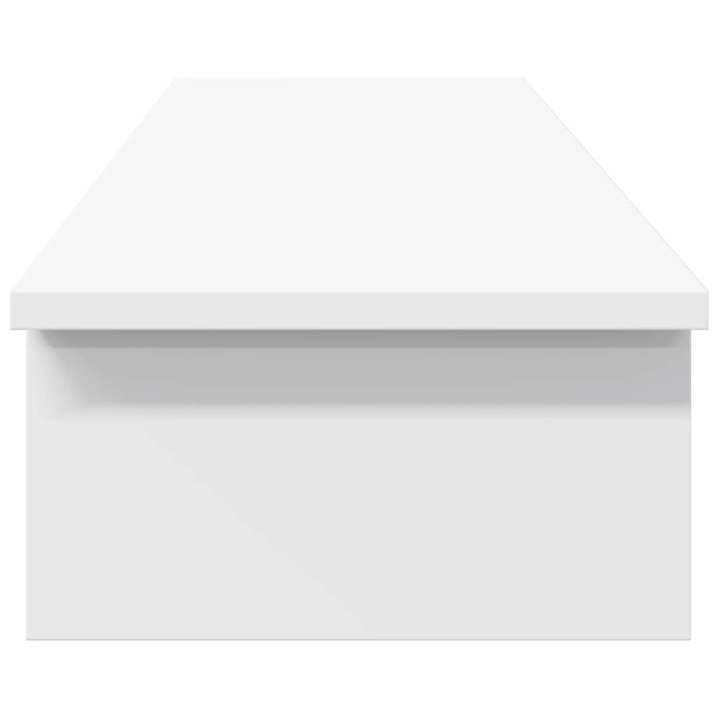 Stalak za monitor bijeli 100 x 27 x 15 cm od konstruiranog drva
