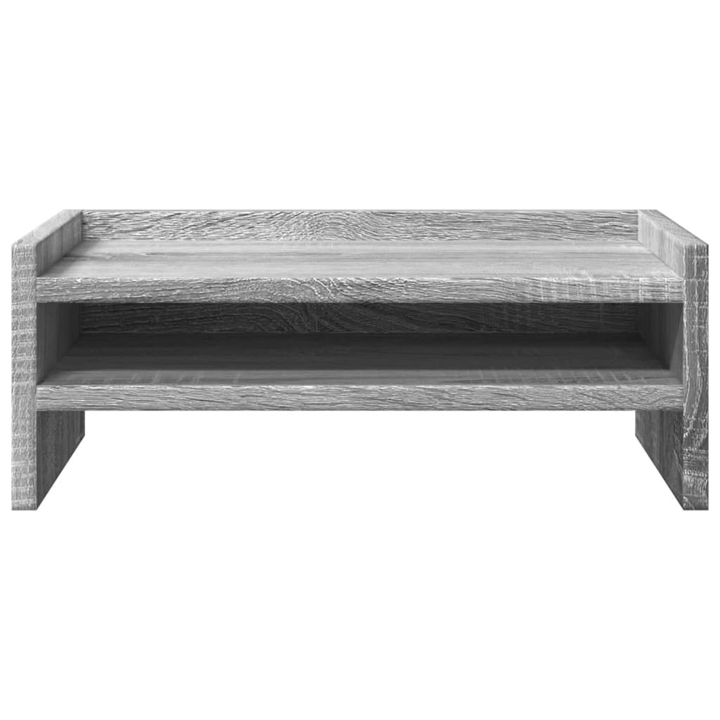 Stalak za monitor siva boja hrasta 42x24x16cm konstruirano drvo