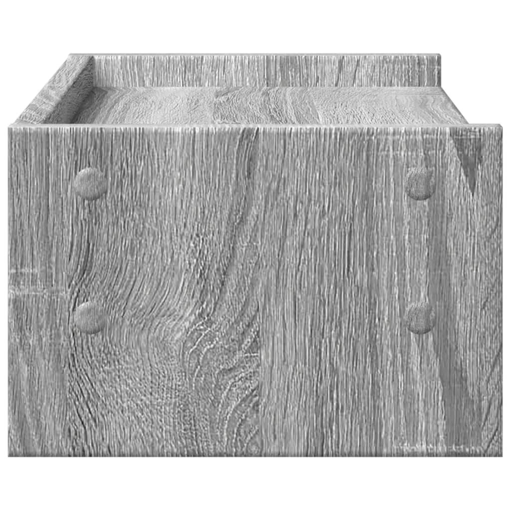 Stalak za monitor siva boja hrasta 42x24x16cm konstruirano drvo