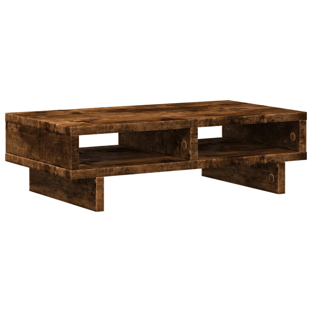 Stalak za monitor boja dimljenog hrasta 50x27x15 cm drveni