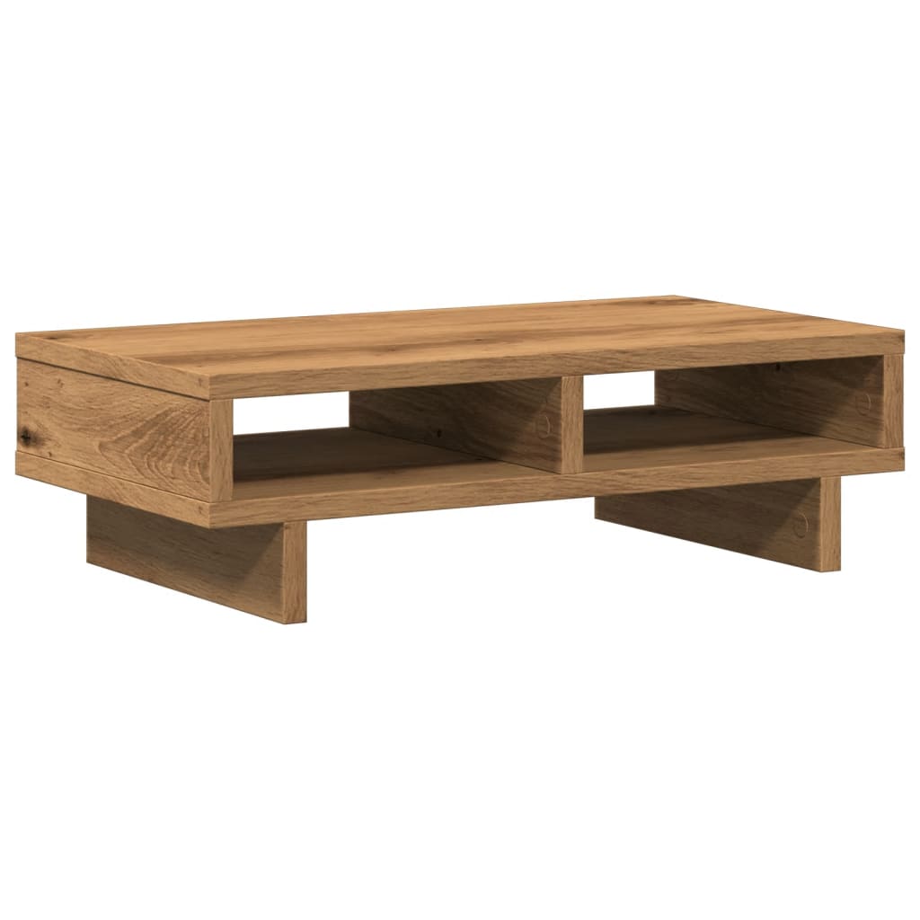 Stalak za monitor boja hrasta 50x27x15 cm konstruirano drvo