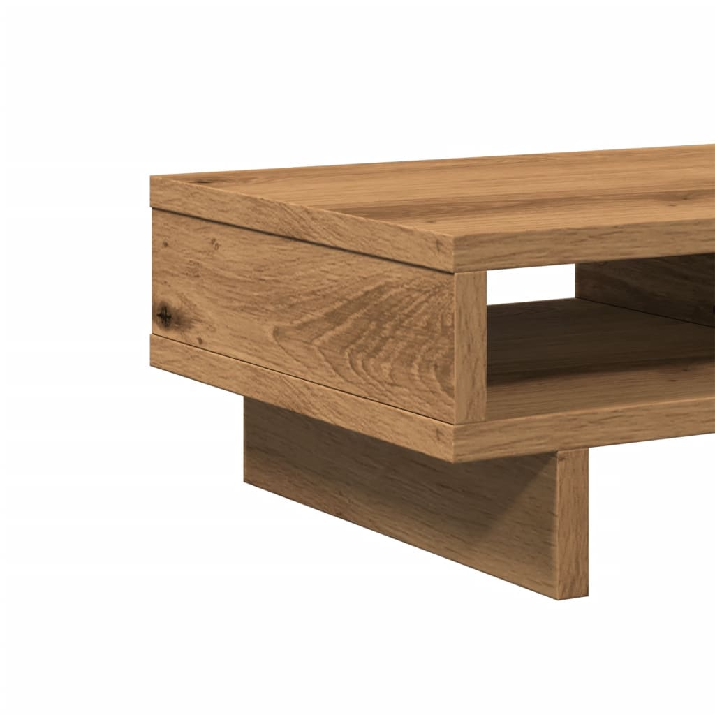Stalak za monitor boja hrasta 50x27x15 cm konstruirano drvo