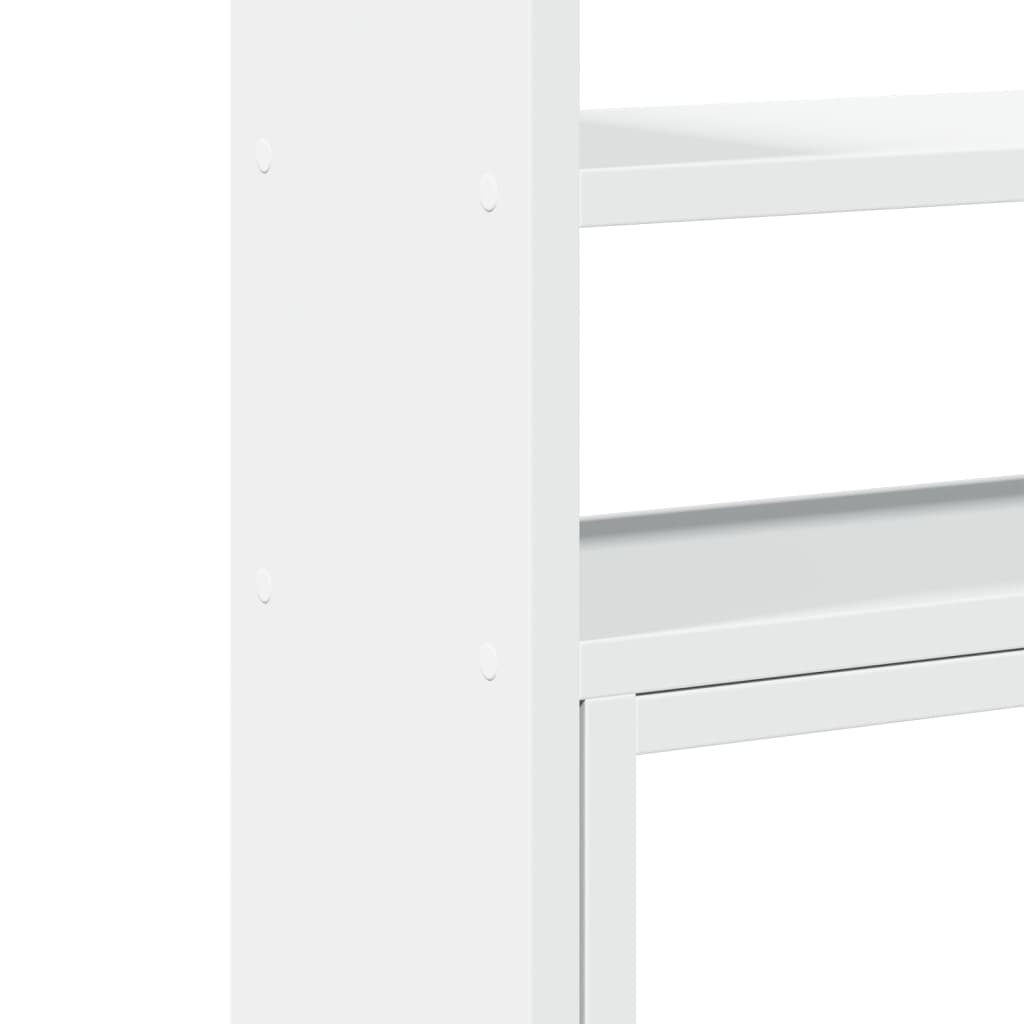 Organizator za stol podesivi bijeli 40 x 17 x 41 cm drveni